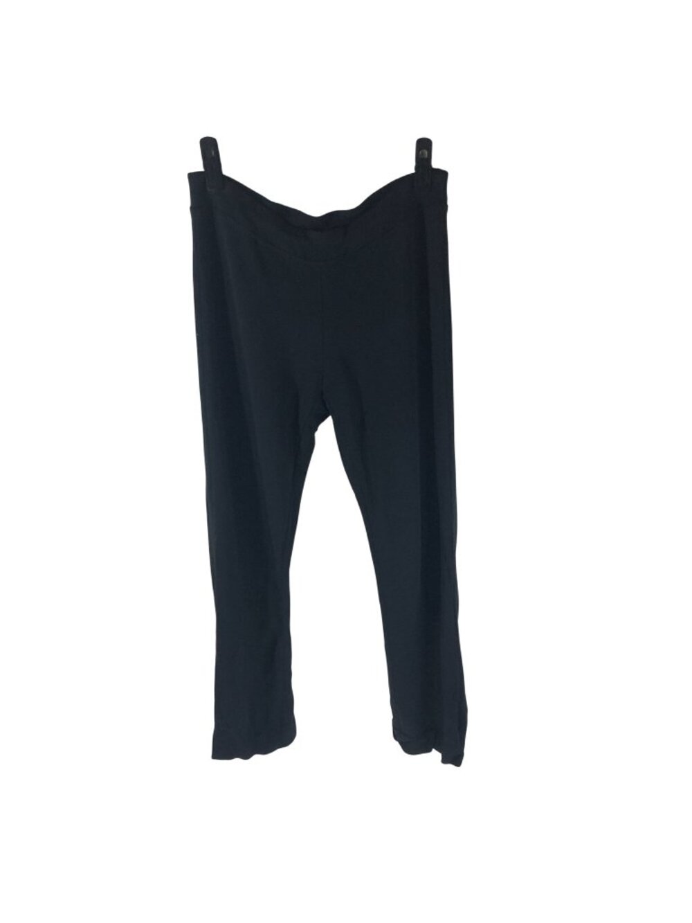 Eileen Fisher Womens Black Wool Blend Pants Small Straight Leg Made In USA